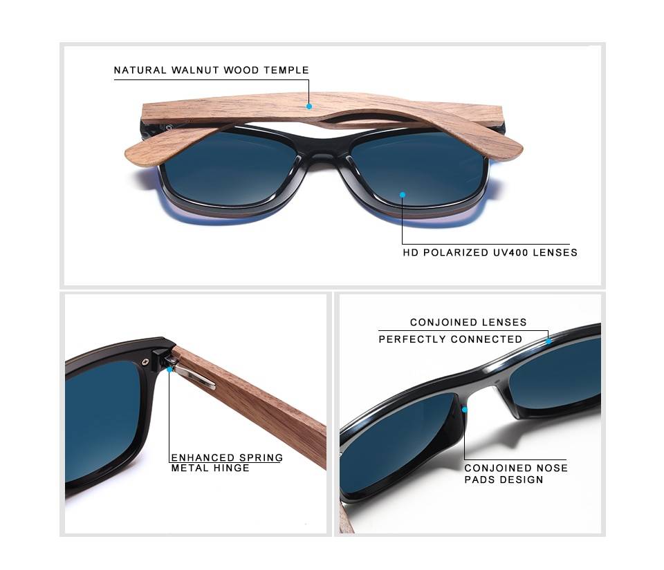 Men's Wooden Frame Polarized Sunglasses Men's Wooden Frame Polarized Sunglasses