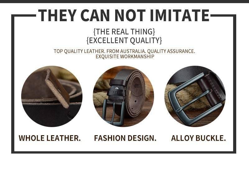 COWATHER 100% cowhide genuine leather belts for men vintage 2019 new design male strap ceinture homme 110-130cm MEN belt