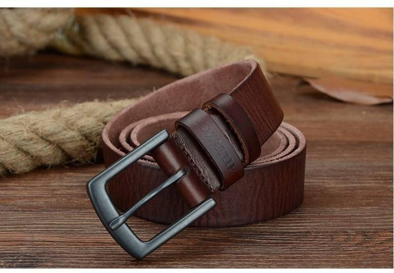 COWATHER 100% cowhide genuine leather belts for men vintage 2019 new design male strap ceinture homme 110-130cm MEN belt