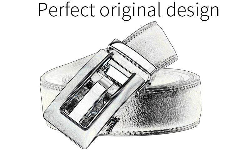 COWATHER 2019 Genuine Leather belts for men High quality brown black color metal automatic buckle Strap male Jeans cowboy CZ045