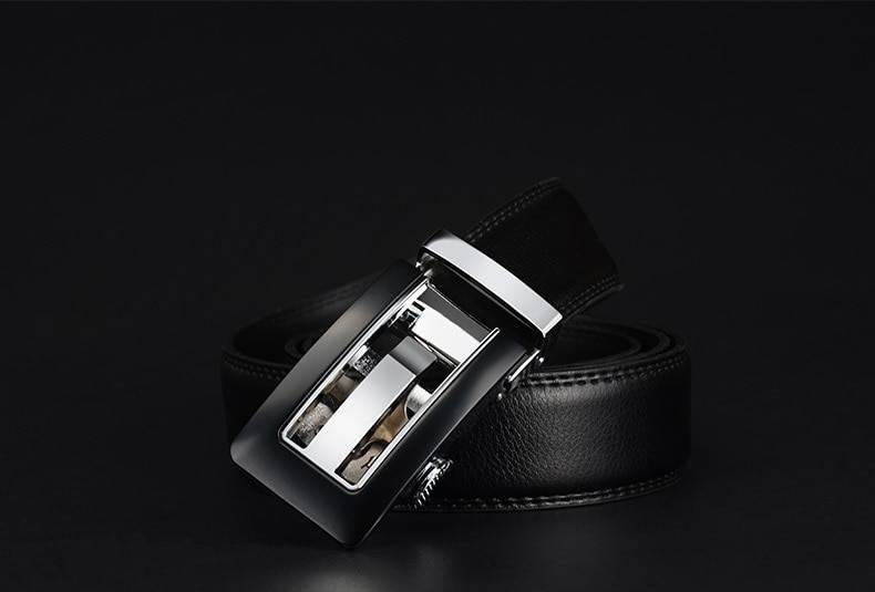 COWATHER 2019 Genuine Leather belts for men High quality brown black color metal automatic buckle Strap male Jeans cowboy CZ045
