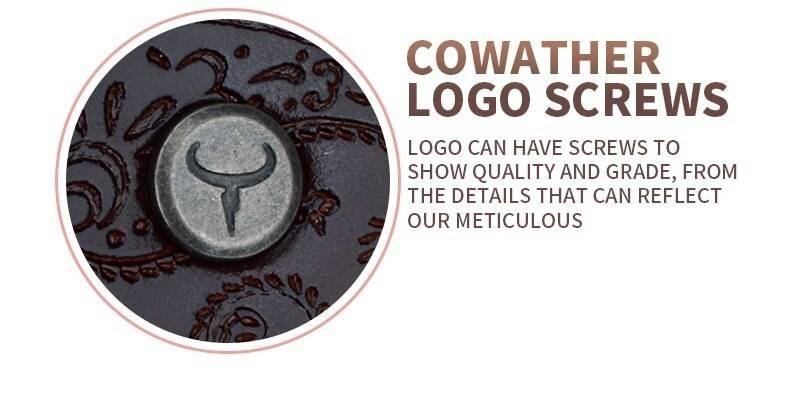COWATHER 2019 cow genuine leather belts for Women luxury strap female belt Cashew flowers high quality pin buckle 3.2cm XF022