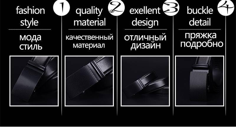 COWATHER Good mens belt luxury high quality cow genuine leather belts for men automatic buckle fashion waist male free shipping