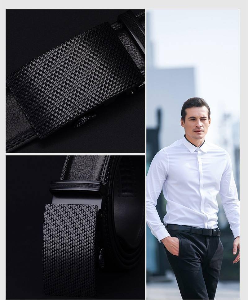 COWATHER Good mens belt luxury high quality cow genuine leather belts for men automatic buckle fashion waist male free shipping