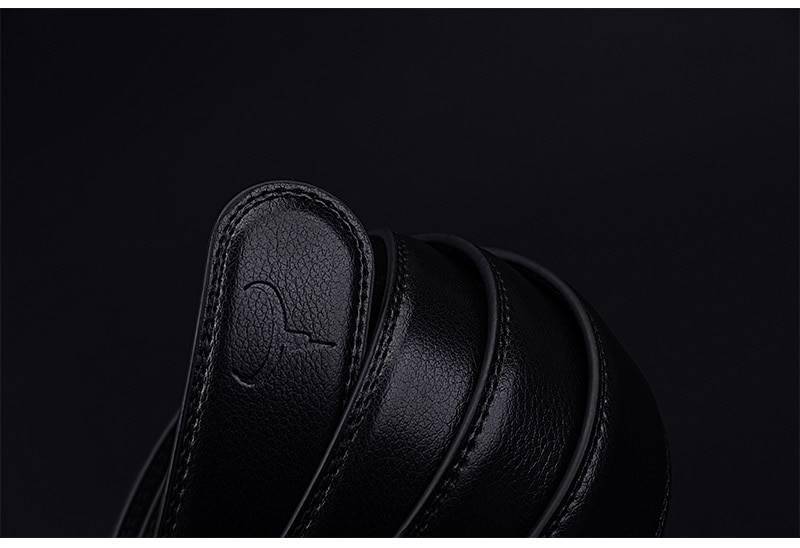 COWATHER Men's Belt Automatic Ratchet Buckle with Cow Genuine Leather Belts for Men luxury brand male strap 110-130cm length