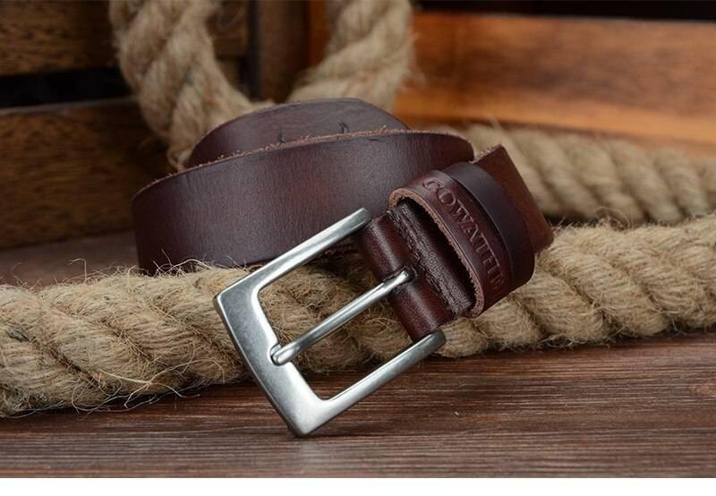 COWATHER top cow genuine leather men belts 2019 newest arrival three color hot design jeans belt for male original brand