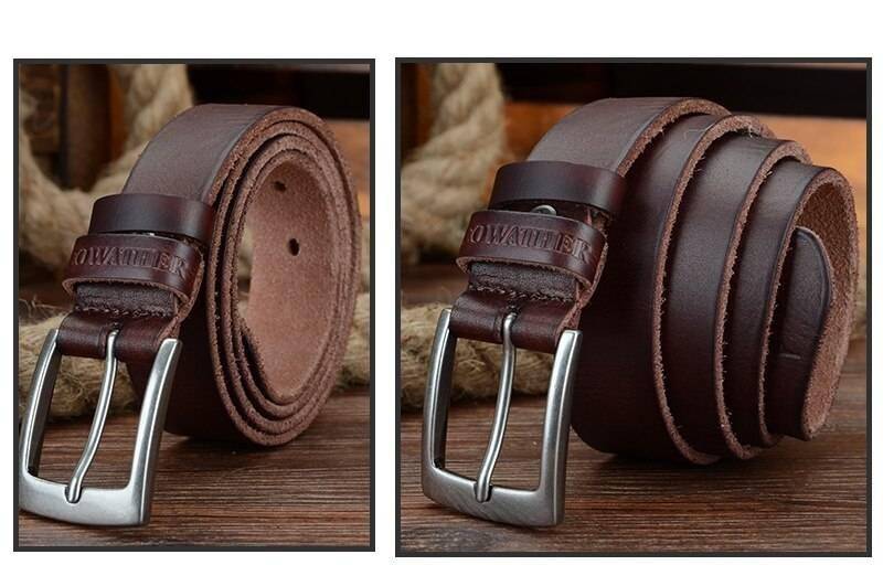 COWATHER top cow genuine leather men belts 2019 newest arrival three color hot design jeans belt for male original brand