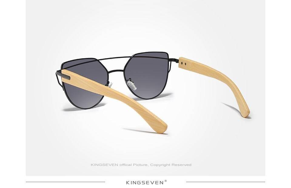 KINGSEVEN Handmade Wood Sunglasses Men Bamboo Sunglass UV400 Women Brand Design Original Wood Glasses Oculos de sol masculino KINGSEVEN Handmade Wood Sunglasses Men Bamboo Sunglass UV400 Women Brand Design Original Wood Glasses Oculos de sol masculino