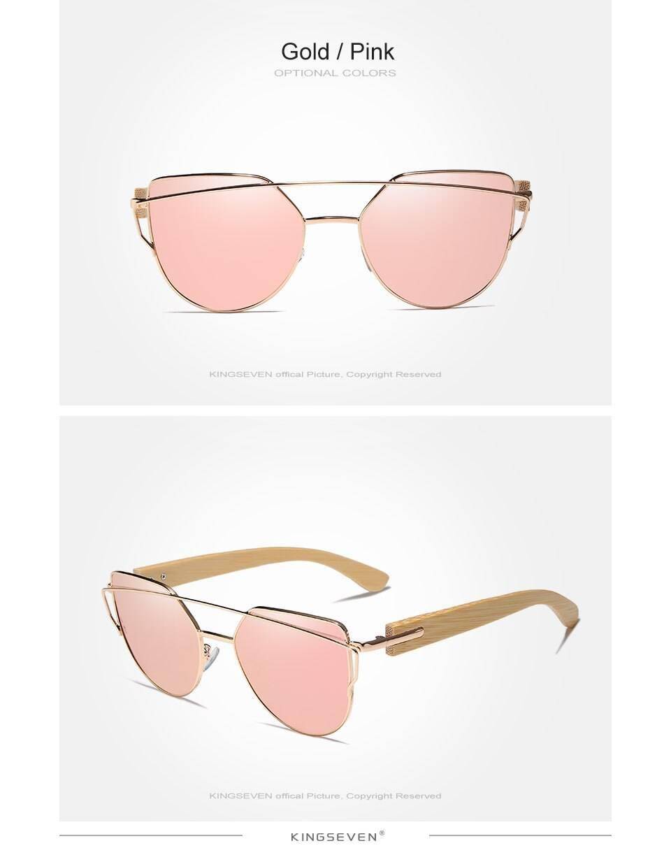 KINGSEVEN Handmade Wood Sunglasses Men Bamboo Sunglass UV400 Women Brand Design Original Wood Glasses Oculos de sol masculino KINGSEVEN Handmade Wood Sunglasses Men Bamboo Sunglass UV400 Women Brand Design Original Wood Glasses Oculos de sol masculino