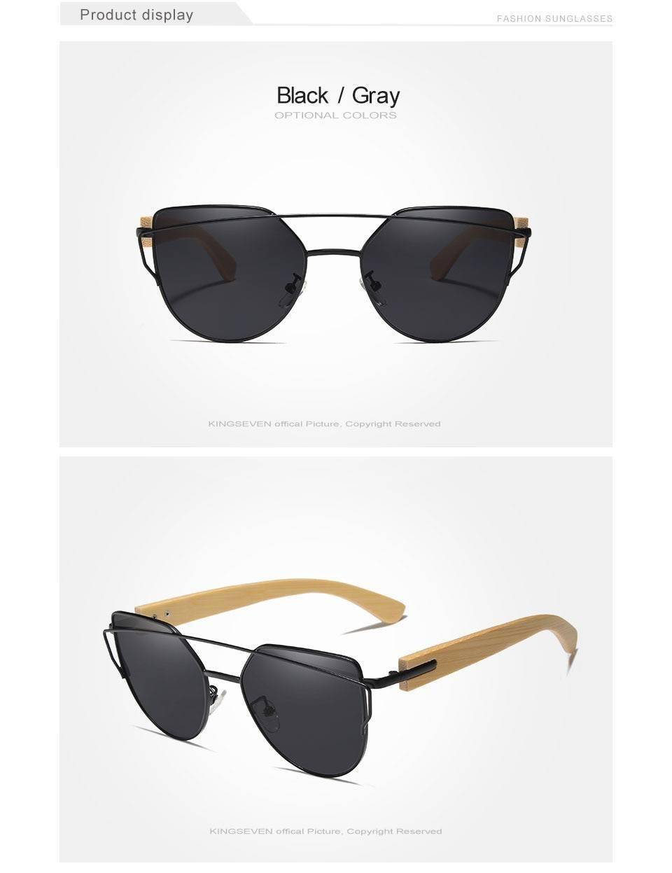KINGSEVEN Handmade Wood Sunglasses Men Bamboo Sunglass Women Brand Design Original Wood Glasses Oculos de sol masculino KINGSEVEN Handmade Wood Sunglasses Men Bamboo Sunglass Women Brand Design Original Wood Glasses Oculos de sol masculino