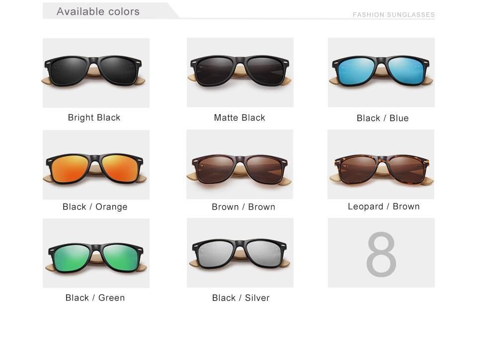 Bamboo Sunglasses Men and Women All In KINGSEVEN DESIGN Sun Glasses Polarized Vintage Travel Eyewear Mirror Lenses