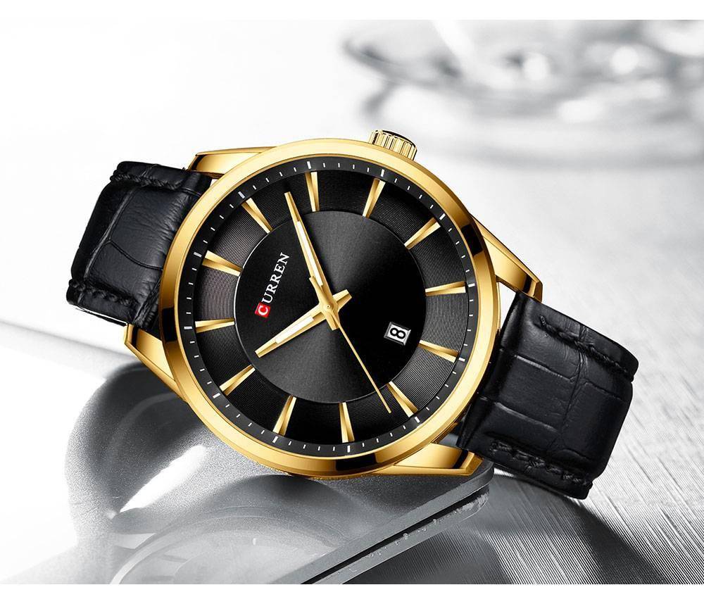 CURREN Simple Men Leather Watch Man Luxury Brand Quartz Watches Relogio Masculino Casual Wristwatch Male Clock Blue