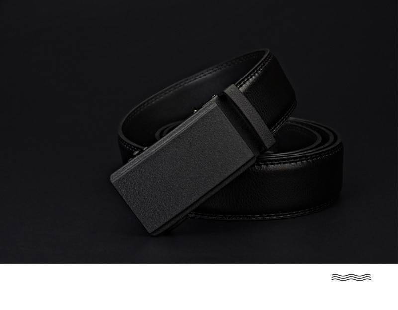 COWATHER Men's Belt Automatic Ratchet Buckle with Cow Genuine Leather Belts for Men luxury brand male strap 110-130cm length
