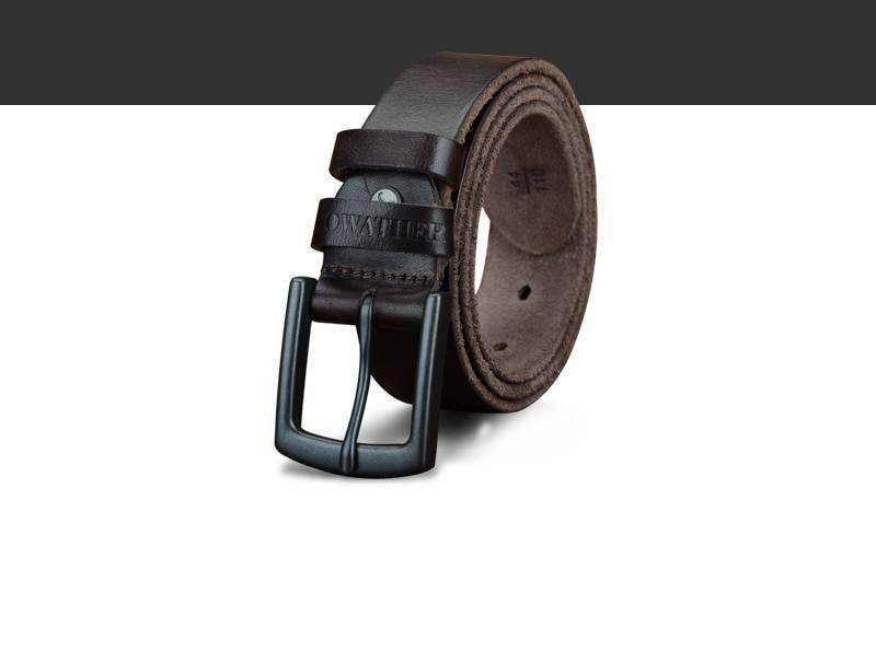 COWATHER 100% cowhide genuine leather belts for men vintage 2019 new design male strap ceinture homme 110-130cm MEN belt