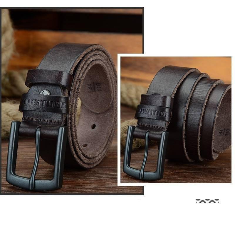 COWATHER 100% cowhide genuine leather belts for men vintage 2019 new design male strap ceinture homme 110-130cm MEN belt